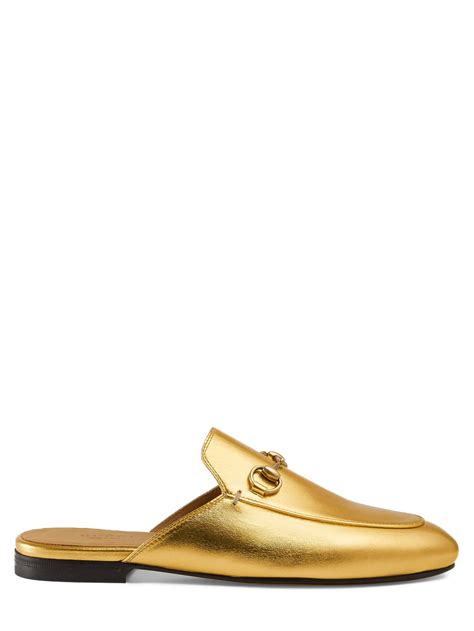 gold gucci princetown|gucci princetown women.